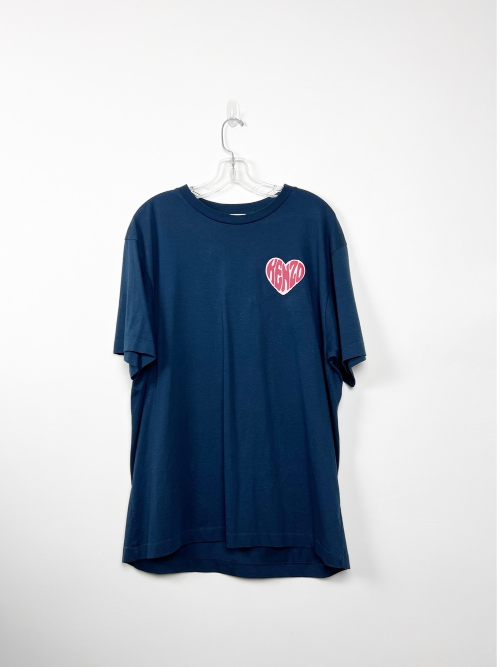 KENZO PARIS - Heart Print Oversized Cotton T-shirt M